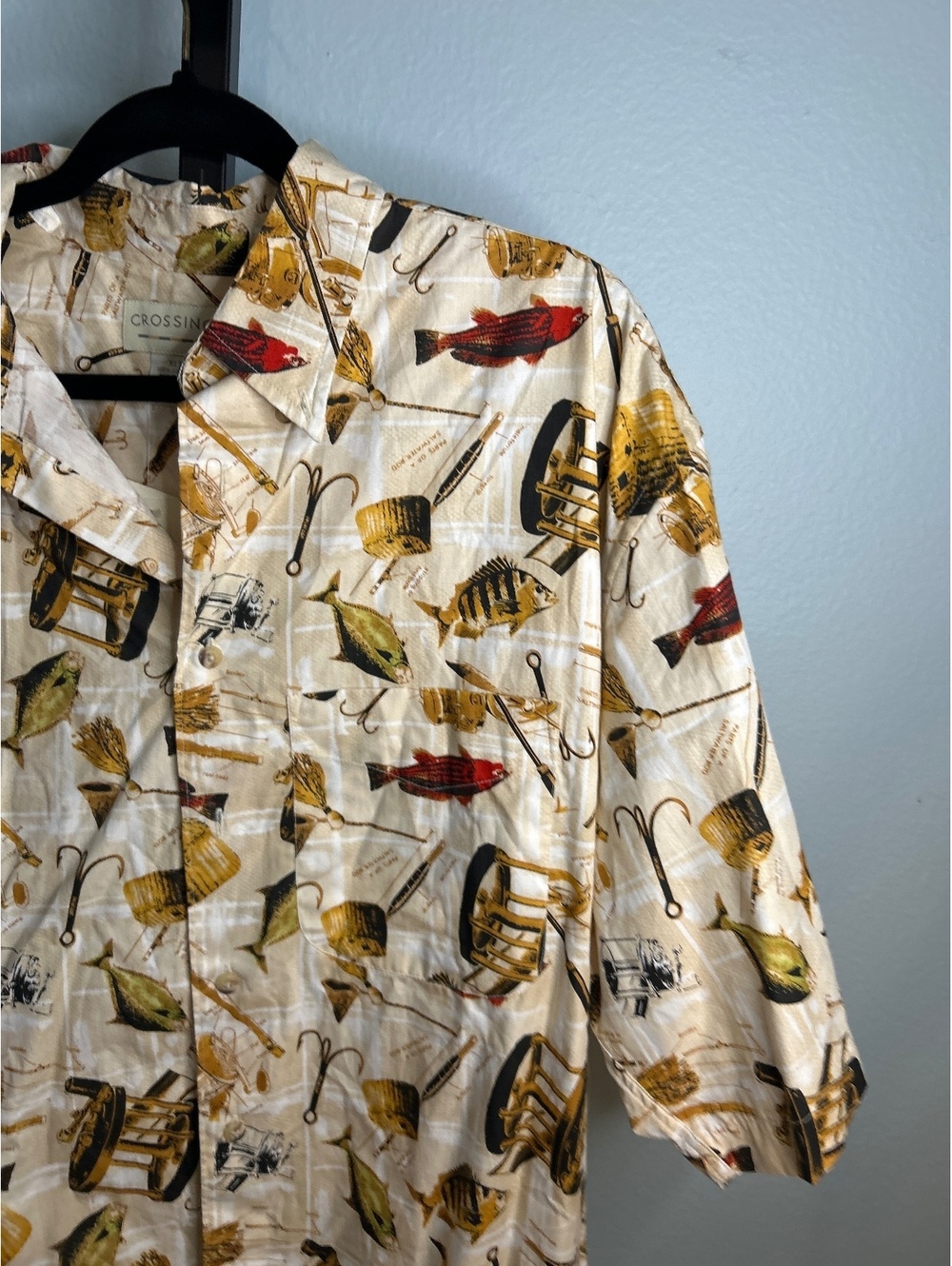 XLT Fishing Print Cotton Shirt